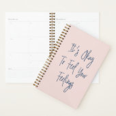Inspirerend opvulling Positiviteitscijfer in Blush Planner (Display)