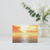 Inspirerend Oranje zonnekaart Visitekaartje (Staand voorkant)