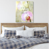 Inspirerend orchideeën canvas afdruk (Insitu (Slaapkamer))