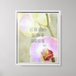 Inspirerend orchideeën canvas afdruk