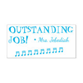 Inspirerend "OUTSTANDING JOB!" Leraar Rubber Stamp Zelfinktende Stempel (Design)