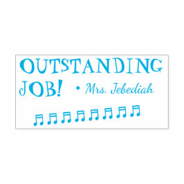 Inspirerend "OUTSTANDING JOB!" Leraar Rubber Stamp Zelfinktende Stempel