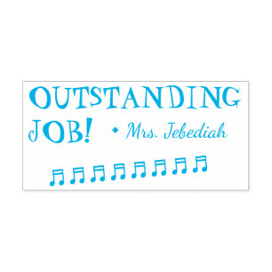 Inspirerend "OUTSTANDING JOB!" Leraar Rubber Stamp Zelfinktende Stempel