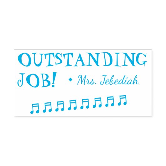Inspirerend "OUTSTANDING JOB!" Leraar Rubber Stamp Zelfinktende Stempel (Design)