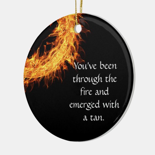 Inspirerend overlevingsbericht keramisch ornament (Links)