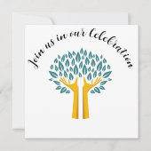 Inspirerend overlevingspartij van levenskanker kaart (Voorkant)