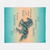Inspirerend paard Fleece Blanket Deken (Voorkant (Horizontaal))