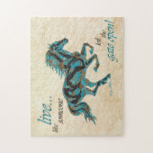 Inspirerend paard Jigzaag Puzzle Legpuzzel (Verticaal)