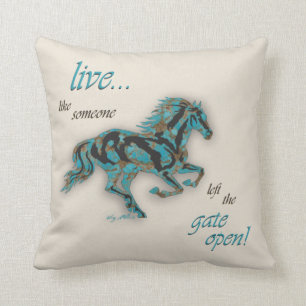 Inspirerend paard kussen