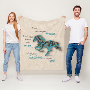 Inspirerend paarden fleece deken