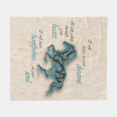 Inspirerend paarden fleece deken (Voorkant (Horizontaal))