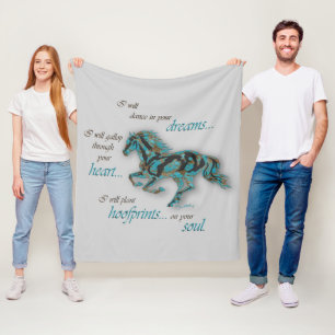 Inspirerend paarden fleece deken