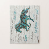 Inspirerend paarden legpuzzel (Verticaal)