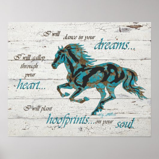 Inspirerend paarden poster (Voorkant)