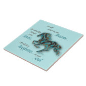 Inspirerend paarden tegeltje (Zijkant)