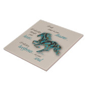 Inspirerend paarden tegeltje (Zijkant)