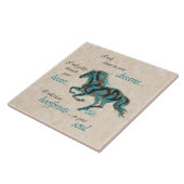 Inspirerend-paardenkeramische Tegel Tegeltje (Zijkant)