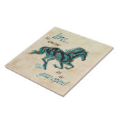 Inspirerend-paardenkeramische Tegel Tegeltje (Zijkant)