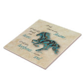 Inspirerend-paardenkeramische Tegel Tegeltje (Zijkant)