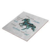 Inspirerend-paardenkeramische Tegel Tegeltje (Zijkant)