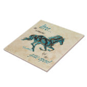 Inspirerend-paardenkeramische Tegel Tegeltje (Zijkant)