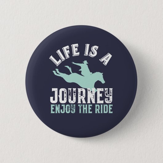 Inspirerend paardenprijsopgave geniet ronde button 5,7 cm (Voorkant)