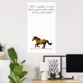Inspirerend paardenprijsopgave poster (Thuiskantoor)