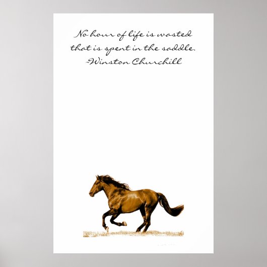 Inspirerend paardenprijsopgave poster (Voorkant)