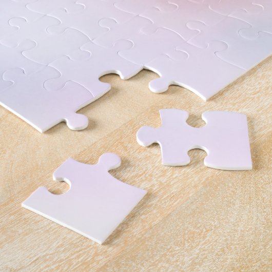 Inspirerend Paars Glitter Unicorn        Legpuzzel (Zijkant)