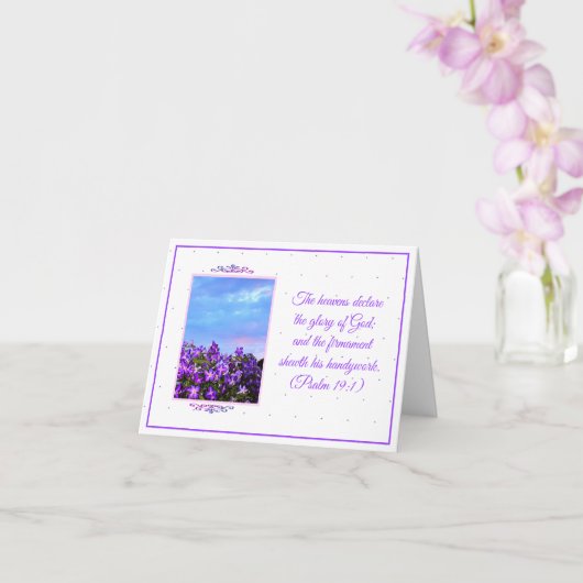 Inspirerend Paars Vloer Zonneet Kaart (Orchidee)