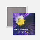 Inspirerend paarse macrofoto's van de stroomafneme magneet (Voorkant / Achterkant)