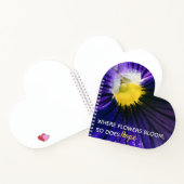 Inspirerend paarse macrofoto's van de stroomafneme notitieboek (Binnen)