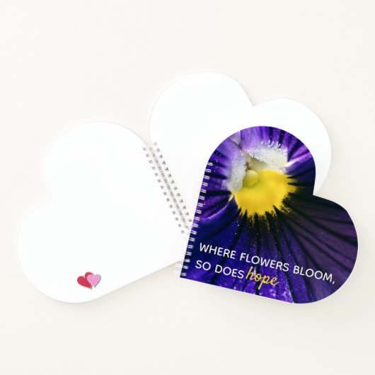 Inspirerend paarse macrofoto's van de stroomafneme notitieboek (Binnen)