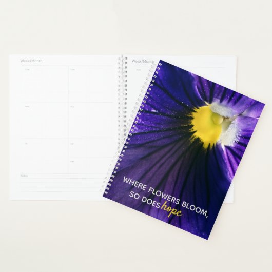 Inspirerend paarse macrofoto's van de stroomafneme planner (Display)