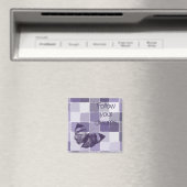 Inspirerend Paarse Volg Je Dromen Vlinder Magneet (Insitu (Vaatwasser))