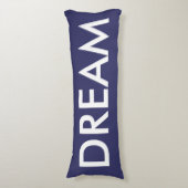 Inspirerend Paarse Witte Dream Lichaamskussen (Voorkant Verticaal)