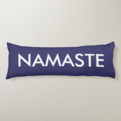 Inspirerend Paarse witte Namaste Lichaamskussen (Voorkant)