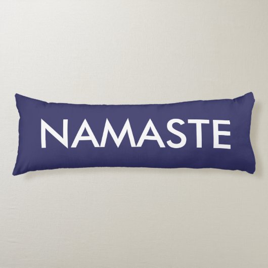 Inspirerend Paarse witte Namaste Lichaamskussen (Voorkant)