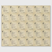 Inspirerend pandemisch gedicht 1919 cadeaupapier (Vlak)