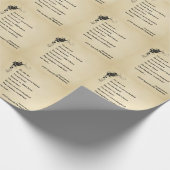 Inspirerend pandemisch gedicht 1919 cadeaupapier (Hoek)