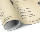 Inspirerend pandemisch gedicht 1919 cadeaupapier (Rol Hoek)