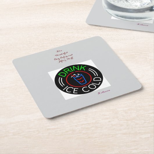 Inspirerend papieren Onderzetter (Schuin)