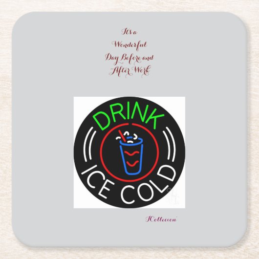 Inspirerend papieren Onderzetter (Voorkant)