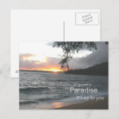 Inspirerend paradijs briefkaart (Voorkant / Achterkant)