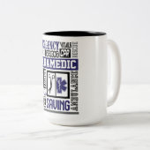 Inspirerend paramedicus tweekleurige koffiemok (Voorkant rechts)