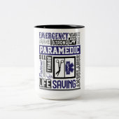 Inspirerend paramedicus tweekleurige koffiemok (Center)