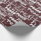 Inspirerend Peace Red Cadeaupapier (Hoek)