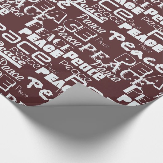 Inspirerend Peace Red Cadeaupapier (Hoek)