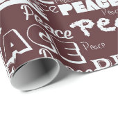 Inspirerend Peace Red Cadeaupapier (Rol Hoek)
