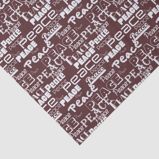 Inspirerend Peace Red Tissuepapier